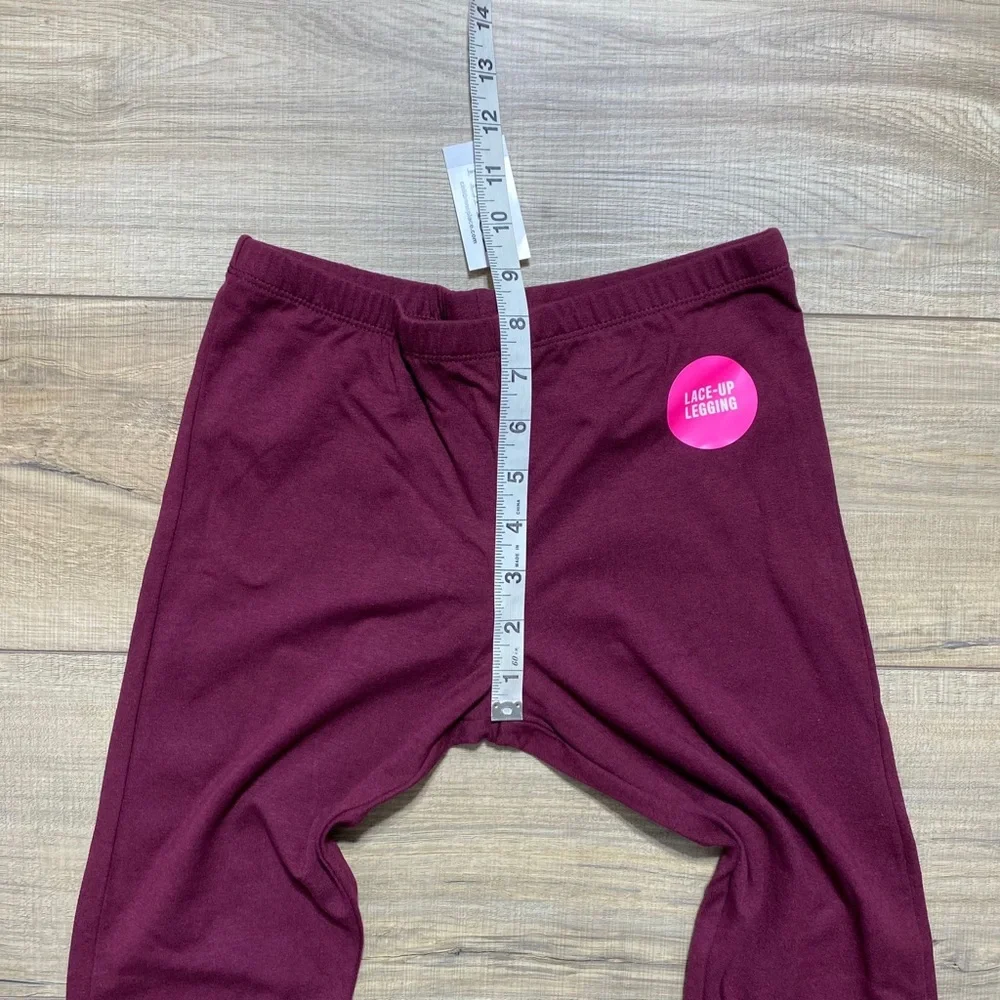 The Children's Place Girls' Lace-Up Leggings‎ Size XL 14 Sugar Beet Full Length